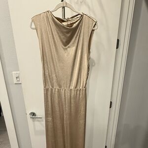 Wayf Shimmering Gold Jumpsuit